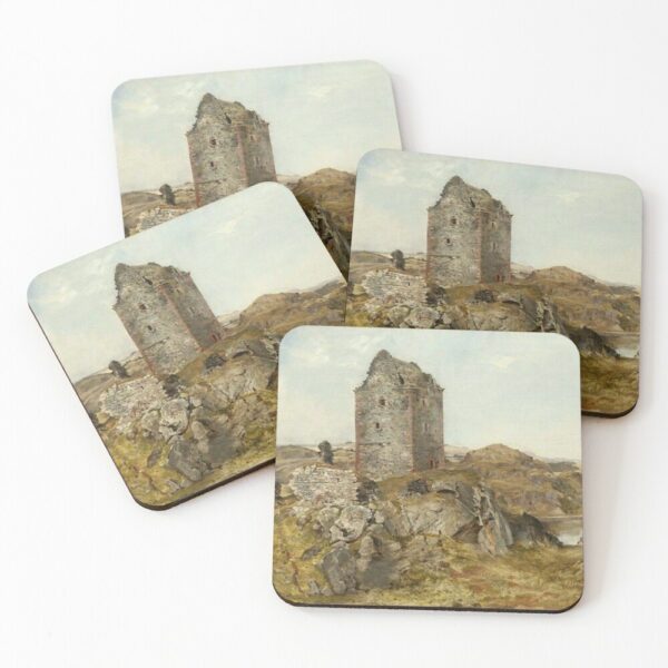 Hawick Coasters 345 Smailholm Tower Painting