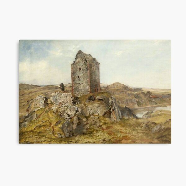 Smailholm Tower Hawick Painting Photo Print