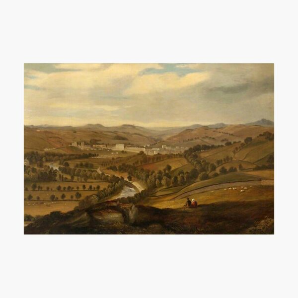 Hawick from Crumhaughhill Painting Print