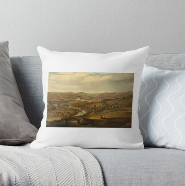 Hawick Cushion Stonefield Mill Rockvale and Cottages Painting