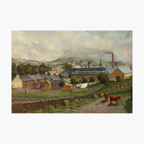 Stonefield Mill Rockvale and Cottages Painting Print