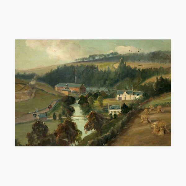 Lynwood Mill and House Painting Print
