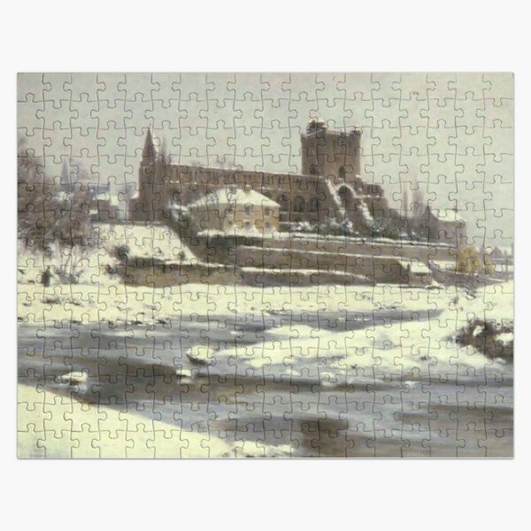 Jigsaw Puzzle Jedburgh Abbey Painting 2 Snowclad