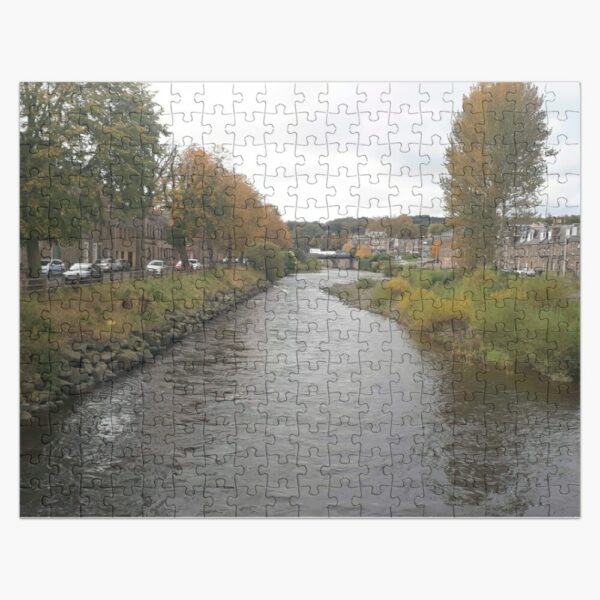 Hawick Jigsaw Puzzle Autumnal Teviot from Trinity