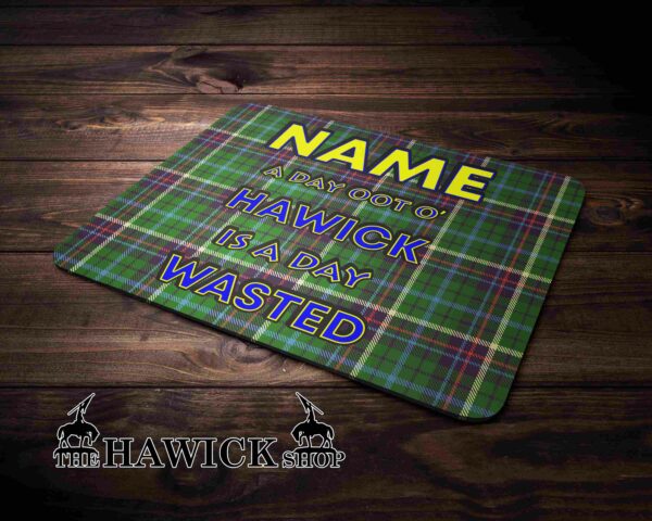 Personalised Tartan Hawick Day Oot Mouse Mat