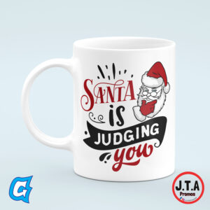 Santa is judging you Funny Christmas Mug