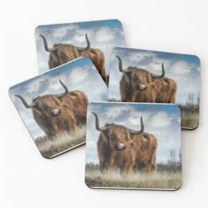 Highland Cow Scotland Photo 1 Coasters
