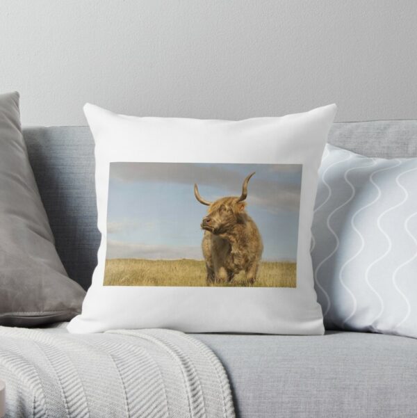 Highland Cow Scottish Photo Cushion