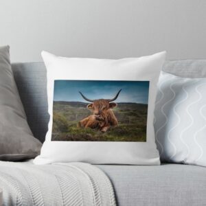 Highland Cow Scottish Photo Cushion