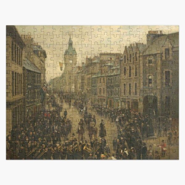 Hawick Jigsaw Puzzle Common Riding Painting at Tower Knowe
