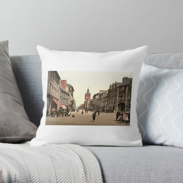 Hawick Cushion Cover 1890s High Street Painting